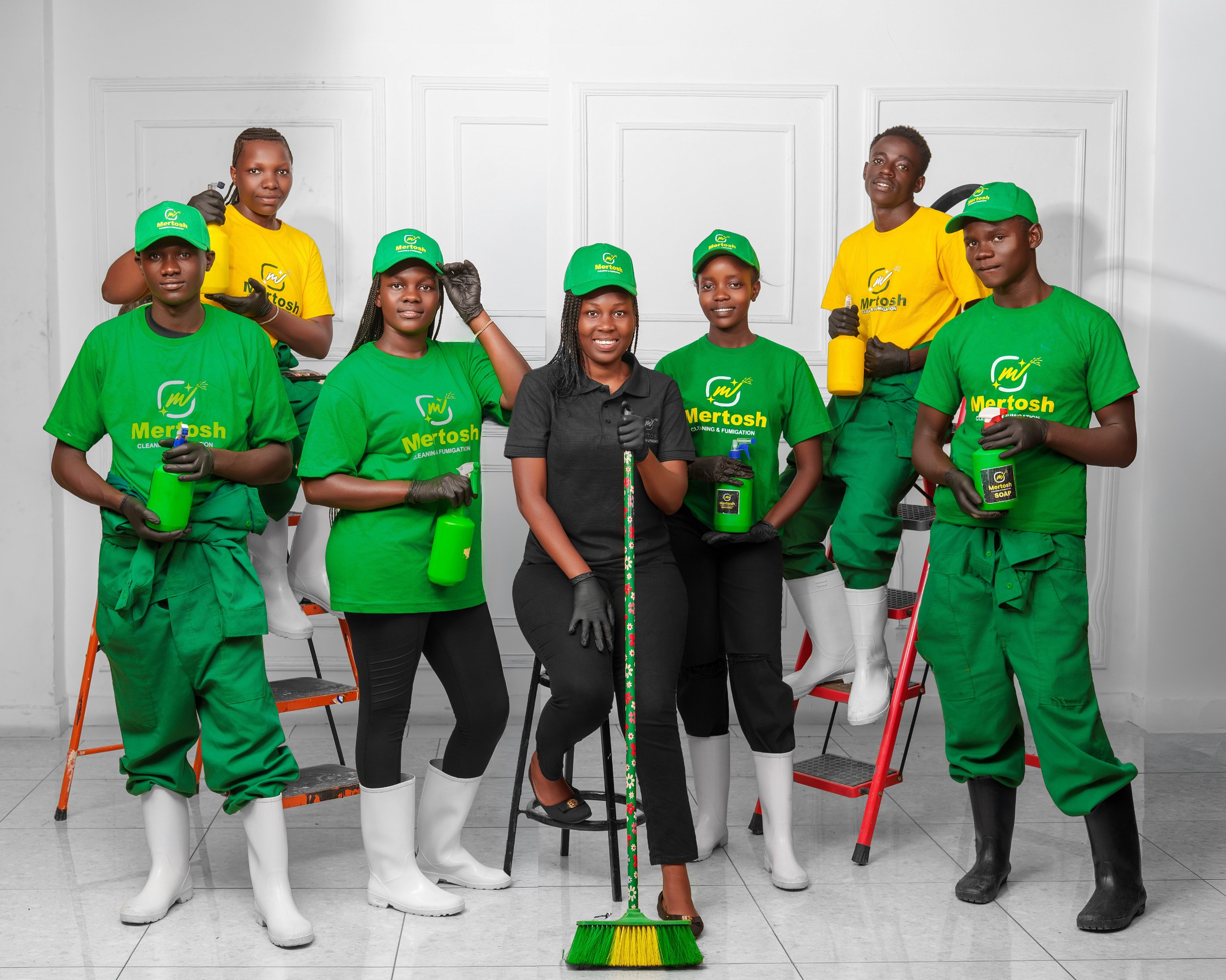 Mertosh professional cleaning team