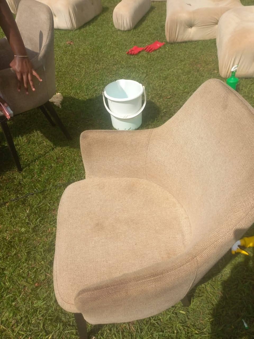 Sofa Before Cleaning